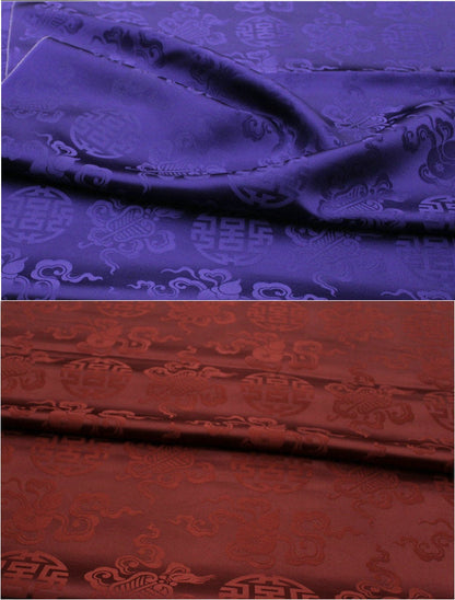 Brocade Fabric: Mongolian Style Jacquard Silk Rayon Blend