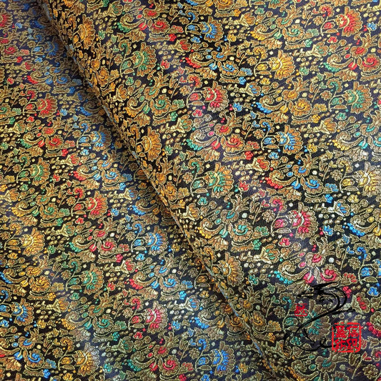 Tissu brocart de soie à motif célosie : coussin Cheongsam tissé de 89 cm de large