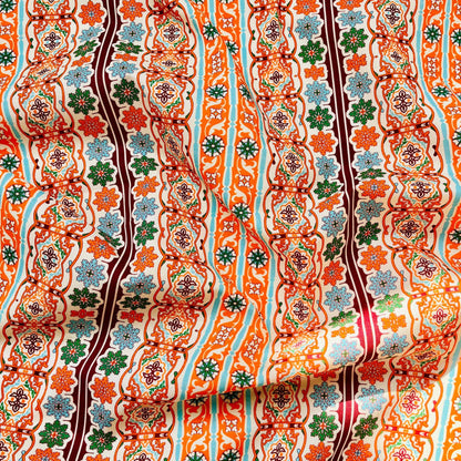 Tissu de couture en coton imprimé à la main : tissu indien pour patchwork et vêtements