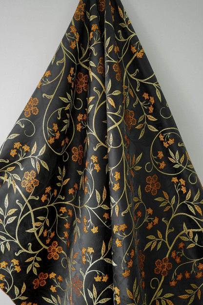 Reversible Jacquard Fabric: Japanese Floral Embossed Weave (60"W)