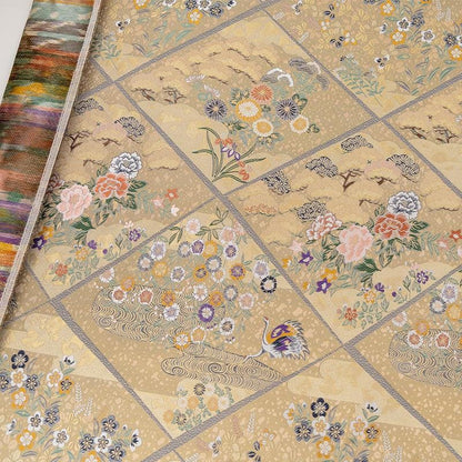 Nishijin Weaving Fabric: Japanese Style Silk Rayon Blend - 59"W - Poppylollipop
