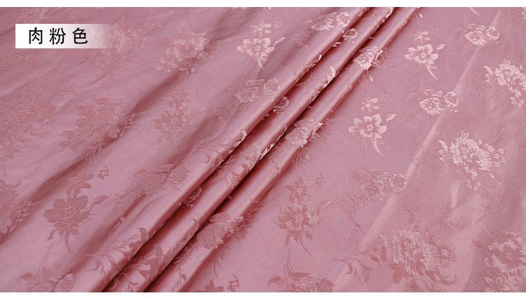 Floral Jacquard Brocade Fabric: Teal Rayon Upholstery, Quilting & Sewing