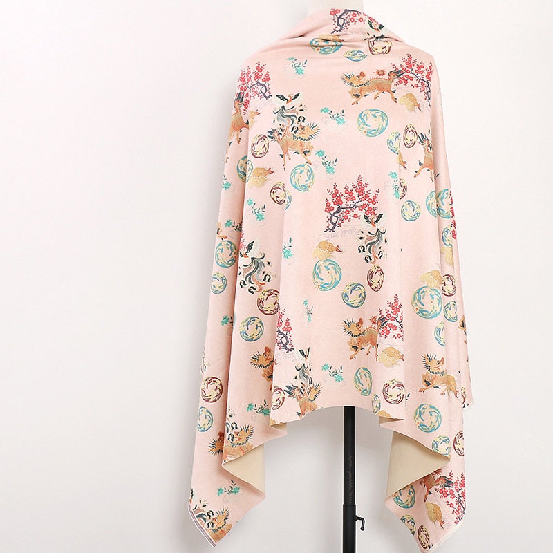 Floral Phoenix Micro Faux Suede Fabric: 59" Wide, Apparel & Decor