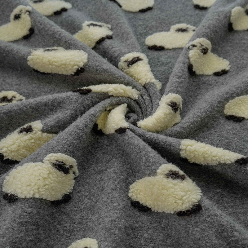 Grey Lamb Velvet Fabric: Plush Polyester Upholstery, 63" Wide - By The Yard
