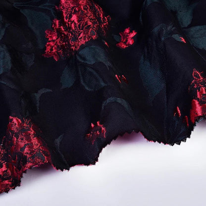 Brocade Jacquard Fabric | Gold Floral Knit Upholstery, Costume Fabric