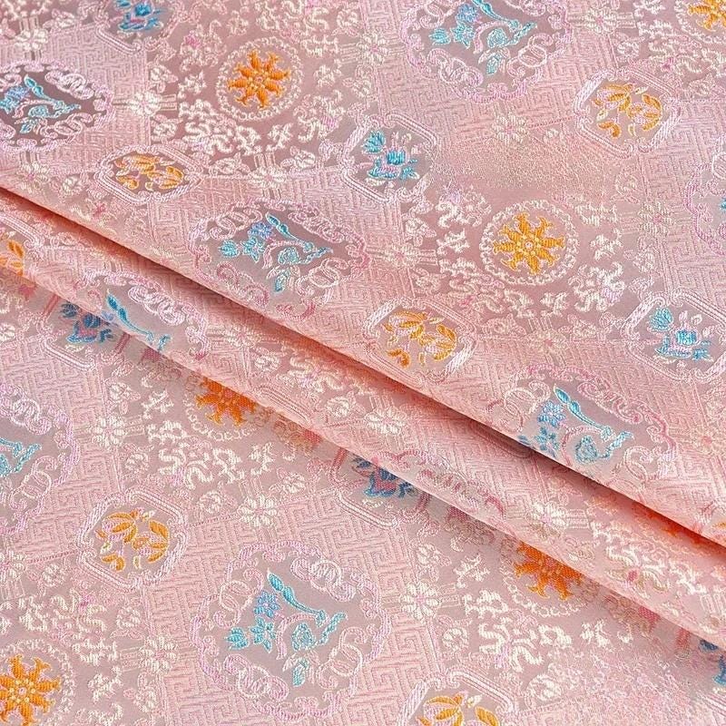 Song Brocade Fabric: Bada Xifeng Silk Blend, Upholstery, Costume, Decor