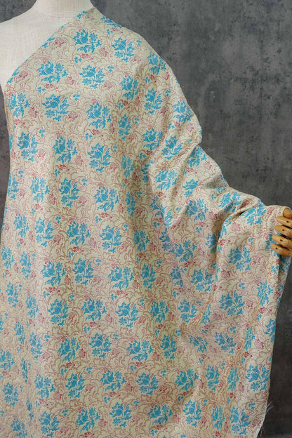 Gold Jacquard Floral Fabric: Upholstery, Costume, & DIY Sewing (By The Meter, 63"W )