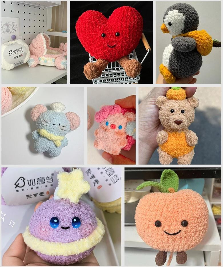 Hand-Knitted Crochet Doll Yarn ��� Polyester Crafting Ma
