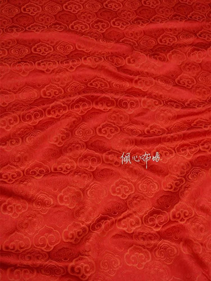 Cloud Brocade Fabric: Silk Rayon Jacquard, Costume Dress Material