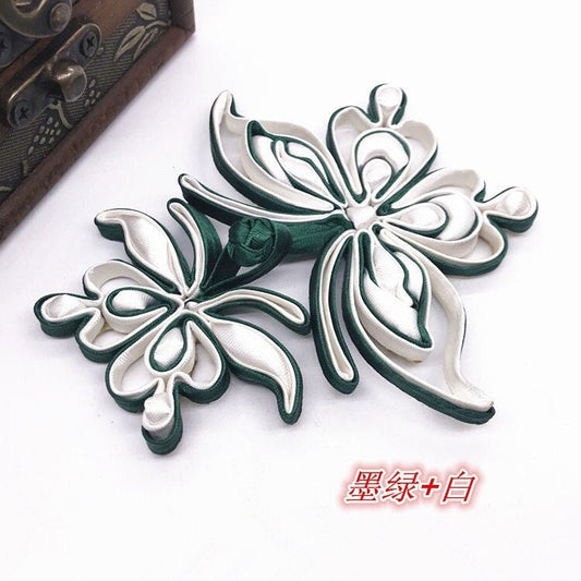 Boutons en satin à nœud papillon : attaches décoratives pour cheongsam