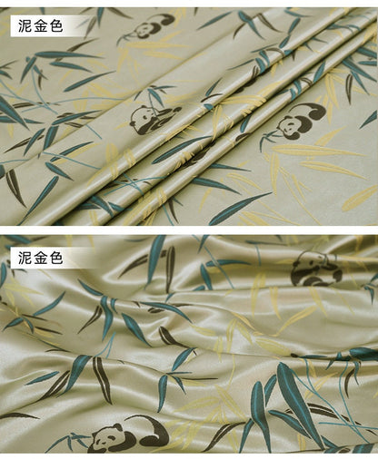 Tissu brocart de bambou Panda : Couture et ameublement de créateur, 150 cm de large