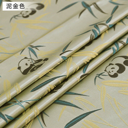 Tissu brocart de bambou Panda : Couture et ameublement de créateur, 150 cm de large