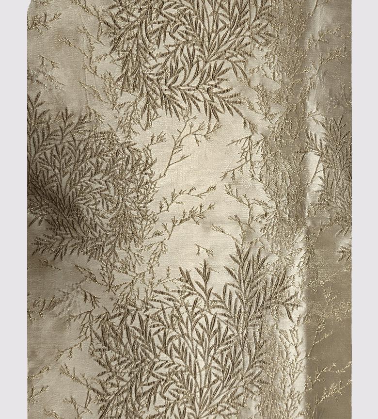 Gold Bamboo Jacquard Fabric: 59" Wide Upholstery & Costume