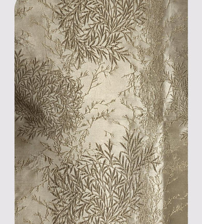 Gold Bamboo Jacquard Fabric: 59" Wide Upholstery & Costume