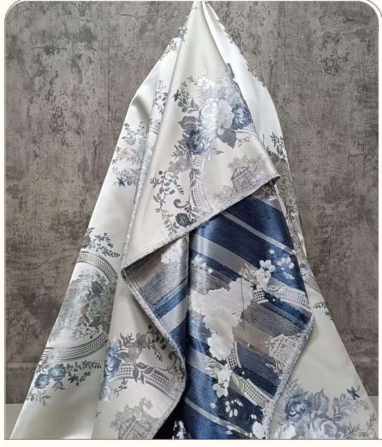 Flower Jacquard Brocade Fabric ��� Money Tree Pattern Upholstery & Clothing Material, sell by the met"Wide