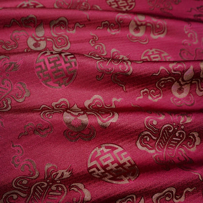 Brocade Fabric: Eight Immortals Design, Mongolian Style (29.5" Wide)