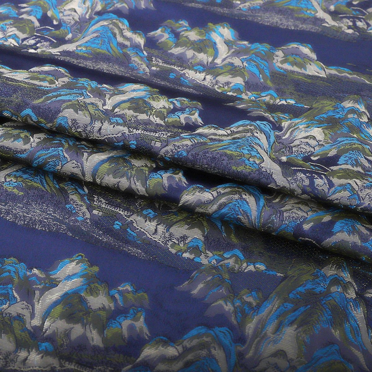 Tissu tissé Nishijin : Motif Montagne d'Or, tissu d'ameublement japonais, 114 cm de large