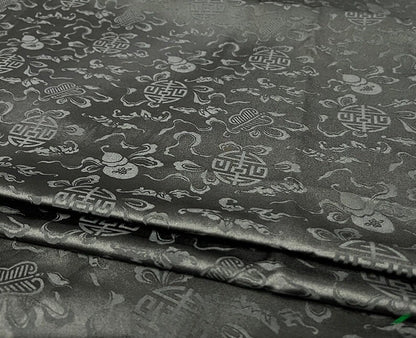 Jacquard Fabric: Eight Immortals Antique Design, 50"W Cotton Rayon Blend