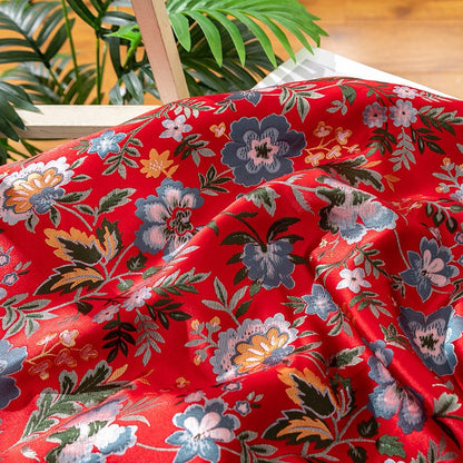 Tissu brocart jacquard Nishijin : tissu réversible à motifs floraux pour kimono, 150 cm de large