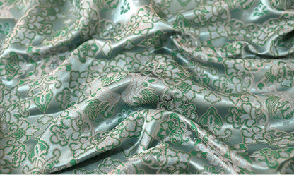 Damask Weaving Fabric: 59"W Rayon Blend, Butterfly Pattern