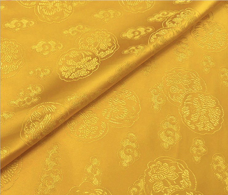 Cloud Brocade Jacquard Fabric: Costume Dress, Home Decor (29.5" Wide)