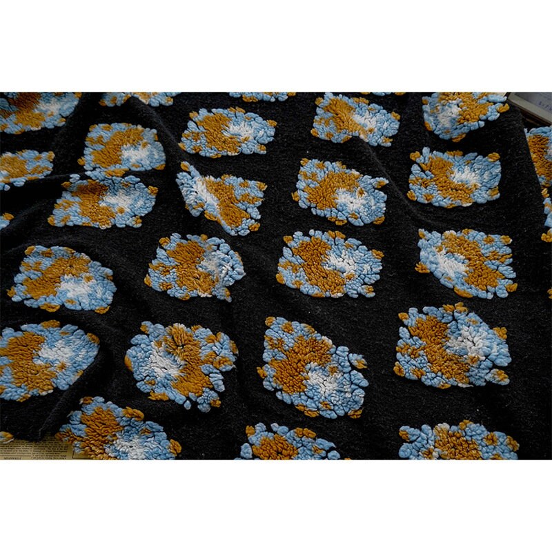 Floral Lamb Velvet Fabric: Soft Plush Upholstery, Costume & Bag Fabric (63" W)