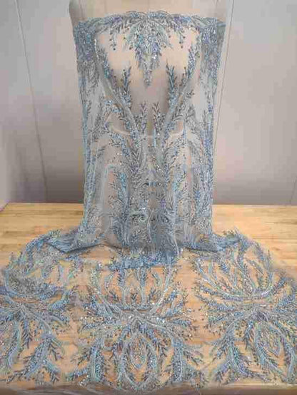 Tissu en dentelle à sequins et perles : voile de mariée, accessoire de robe