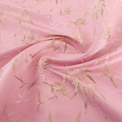 Tissu brocart de bambou : mélange soie-rayonne de 150 cm, pour ameublement de costumes