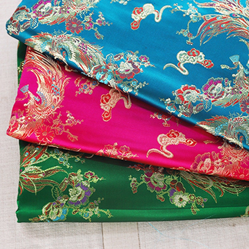 Phoenix Brocade Fabric: Rayon Jacquard, Costume & Decor (29.5" Wide)