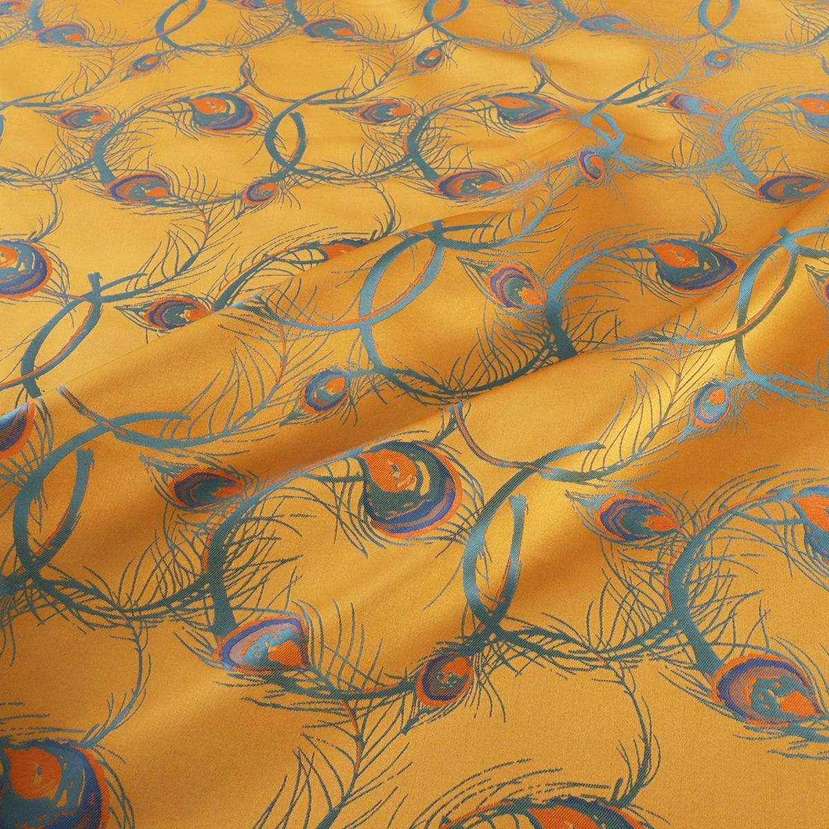 Tissu jacquard damassé tibétain : 140 cm de large, mélange de rayonne, pour costumes et décoration