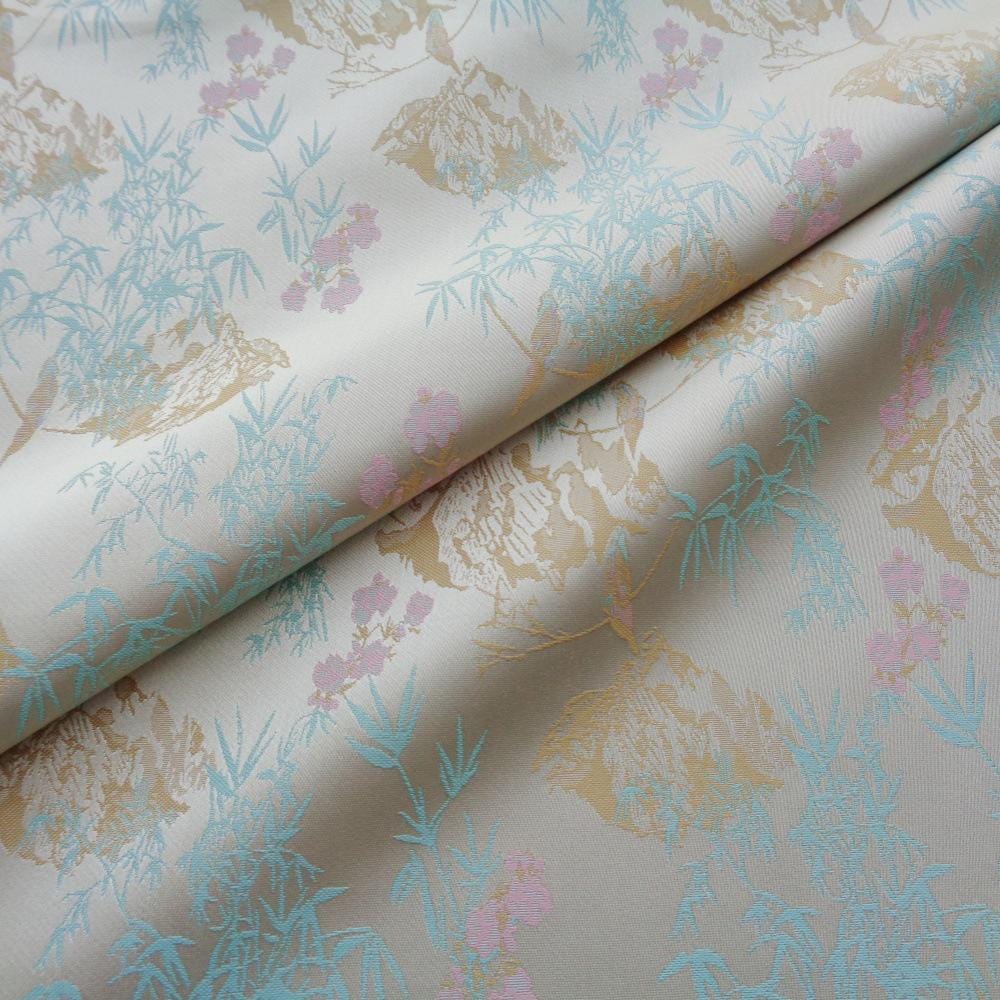 Palace Style Brocade Jacquard Fabric: 59"W Damask for Upholstery & Costume