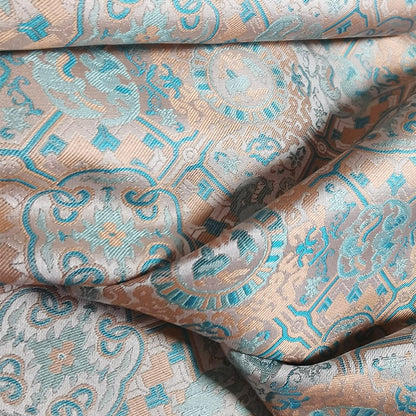 Butterfly Jacquard Fabric: 3D Designer Upholstery, Costume, Decor - 55"W