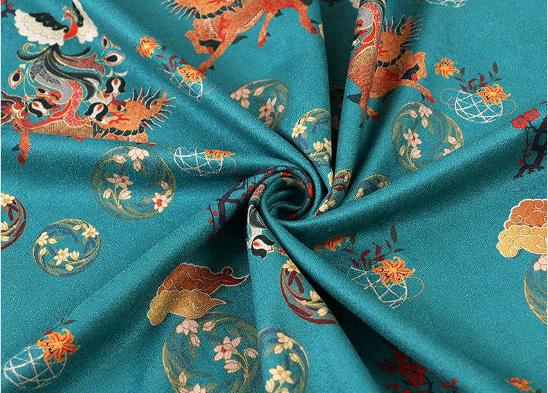 Floral Phoenix Micro Faux Suede Fabric: 59" Wide, Apparel & Decor