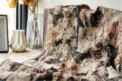 Dog Print Jacquard Fabric: Upholstery Sewing Material, 59" Wide