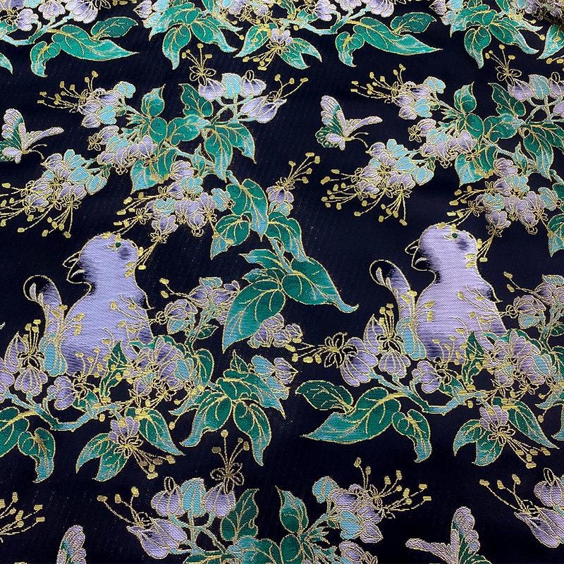 Cat Jacquard Brocade Fabric: 59"W Rayon Blend, Sewing & Upholstery