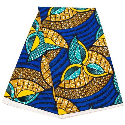 African Ankara Wax Print Fabric: Vibrant Colors, 6 Yards