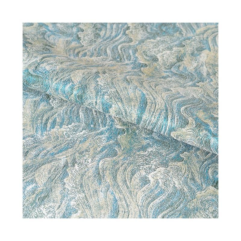Ocean Waves Silk Rayon Brocade Fabric: 59" Wide Sewing Material