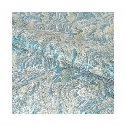 Ocean Waves Silk Rayon Brocade Fabric: 59" Wide Sewing Material