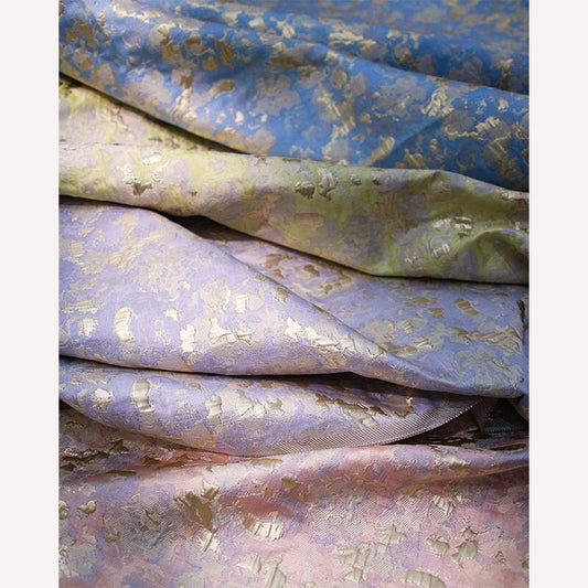 Vintage Jacquard Fabric: Irregular Pattern Upholstery, 57" Wide