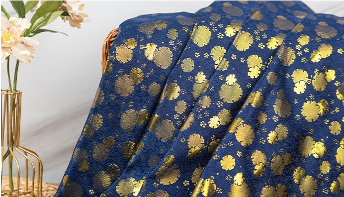 Metallic Paisley Brocade Fabric: 59" Wide Chinese Jacquard