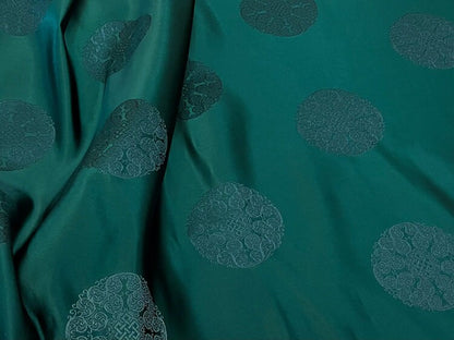 Mint Green Silk Brocade Fabric: Chinese Cheongsam Costume Material