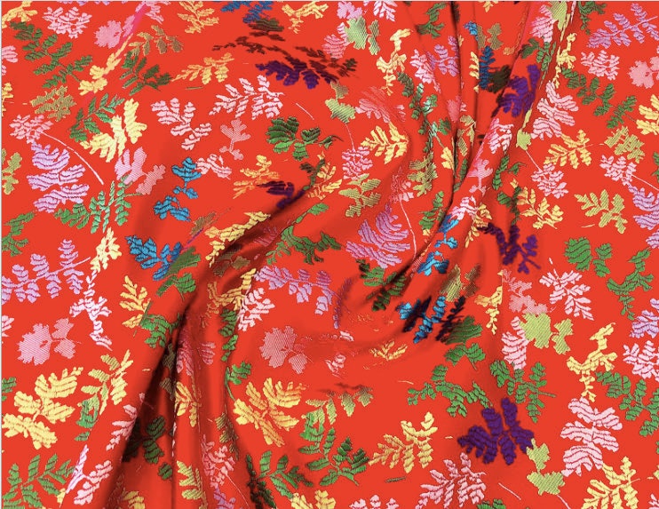 Christmas Jacquard Brocade Fabric: Holiday Sewing & Upholstery (29.5"W)