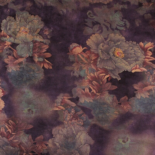 Tissu en suédine à motif floral : largeur 150 cm, vêtements, ameublement, vendu au mètre