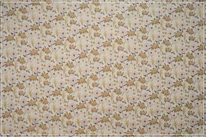 Floral Jacquard Woven Fabric: Coffee Pink Embossed Upholstery, 60" Wide