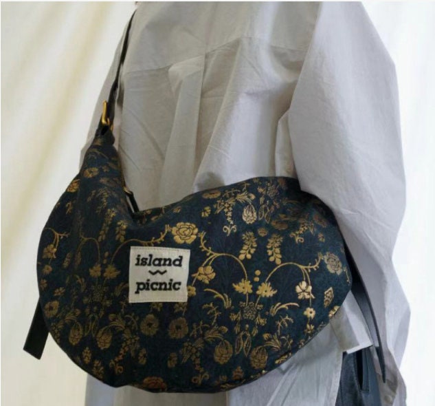 Vintage Dark Green Floral Jacquard Fabric: 3D Designer Upholstery, Costume - 57"W