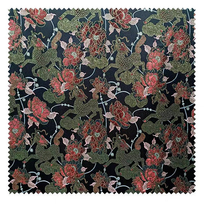 Kirin Peony Brocade Fabric | Chinese Style Jacquard, 56"W