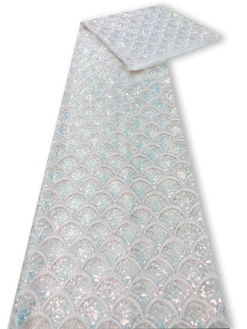 Gradient Sequin Mesh Fabric ��� Sparkling Embroidery for Co