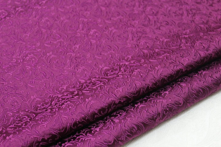 Metallic Paisley Brocade Fabric: Chinese Jacquard, 29" Wide