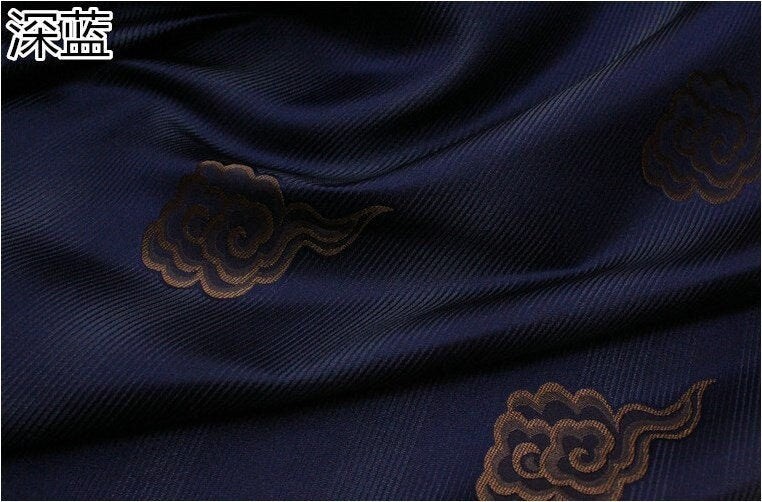 Cloud Brocade Fabric: Silk Rayon Jacquard, Costume Dress Material