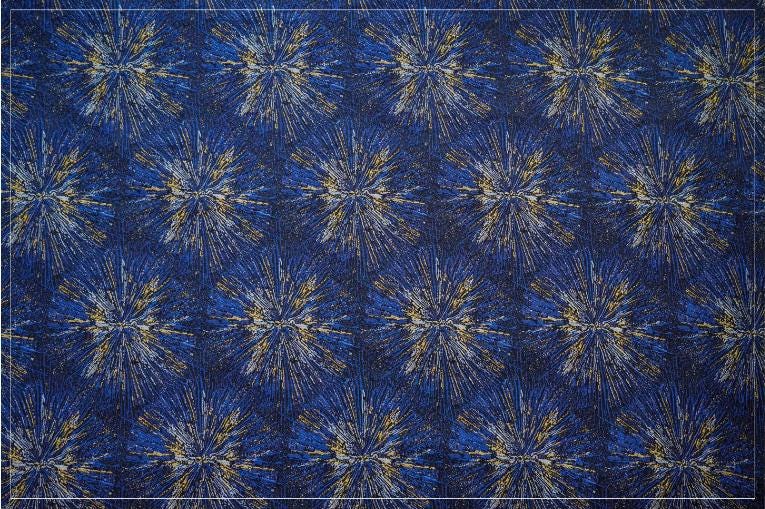 Gold Embroidered Jacquard Fabric: Luxury Floral Upholstery, Costume, Decor